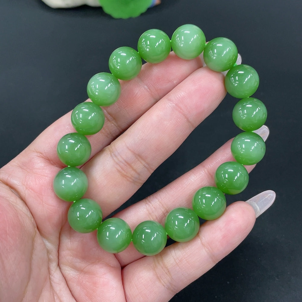 Hetian Jade Bracelet, Approx. 11.7mm, Total Weight Approx. 46.5g