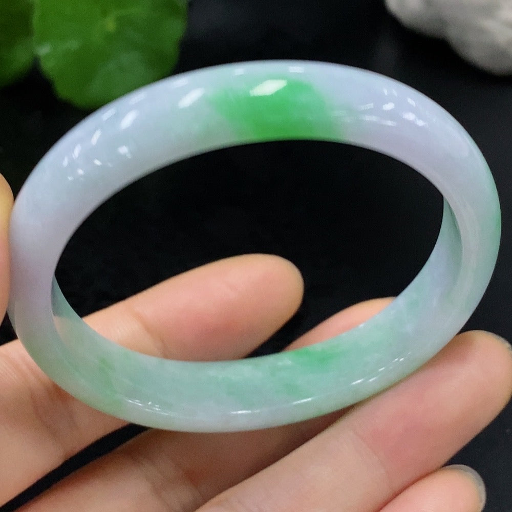 Jadeite Concubine Bangle Size 52/46.1 Total Weight Approx. 32.19g
