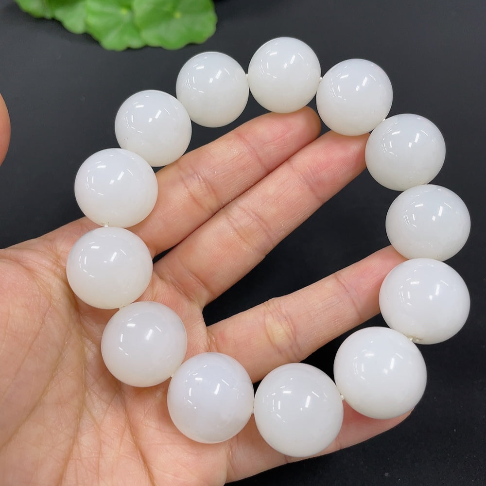 Hetian Jade Bracelet, Approx. 17.8mm, Total Weight Approx. 118.6g