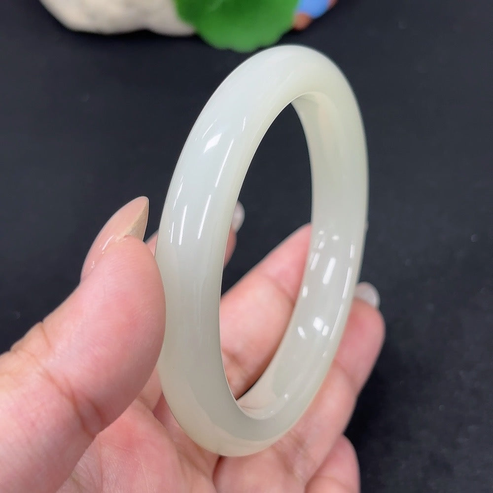 Hetian Jade Round Bracelet