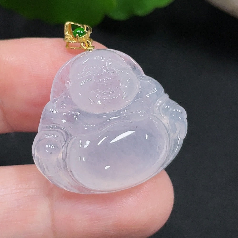 Jadeite Buddha Pendant . | Huiliu Certified