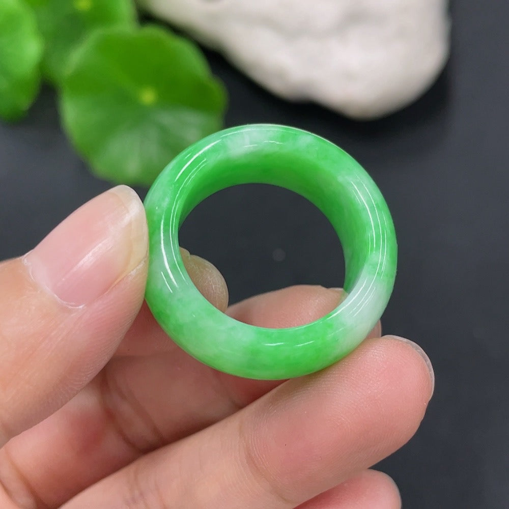 Jadeite Ring Size 22 Total Weight Approx. 9.45g