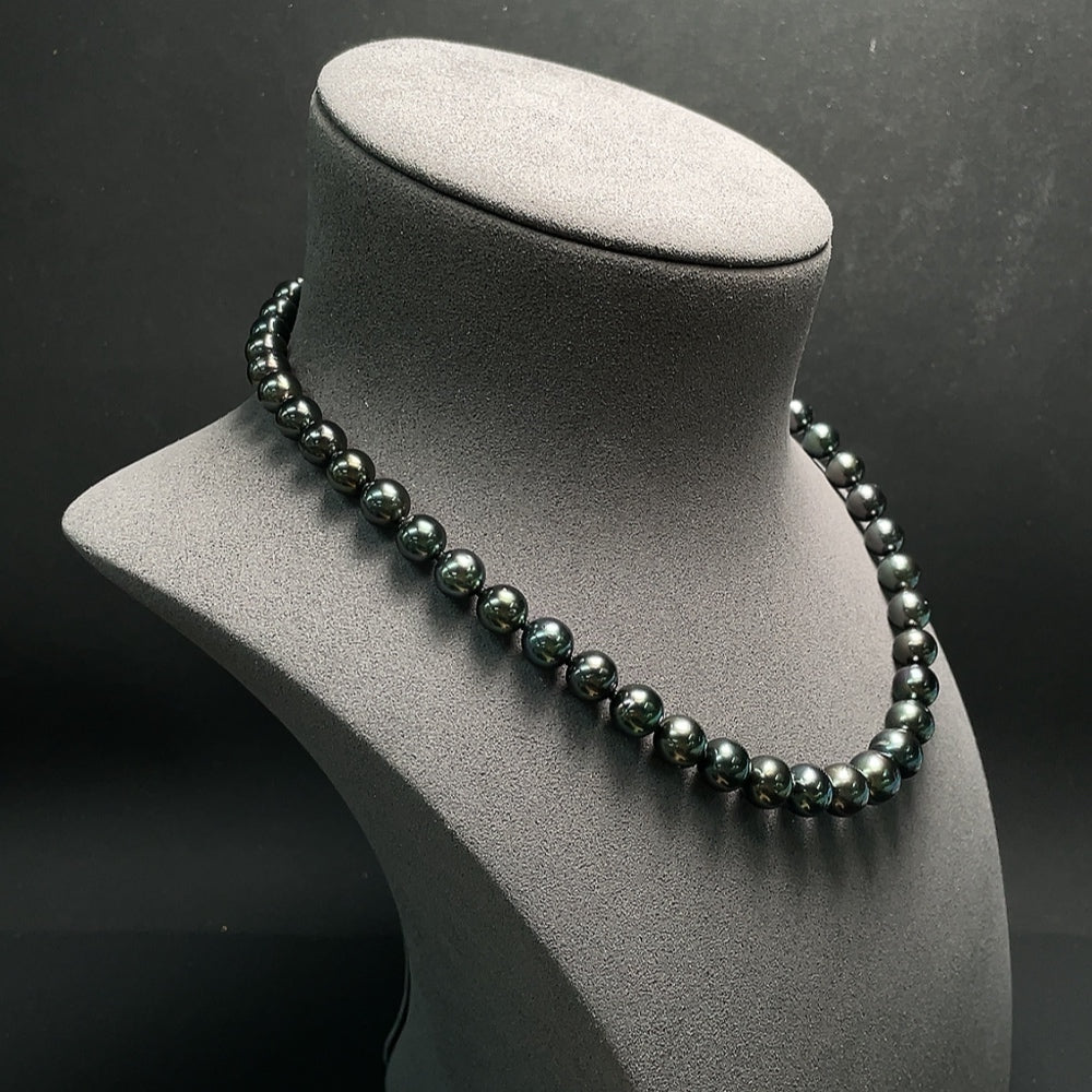 Saltwater Pearl Necklace, Non-Gold, Color Origin Undetermined-10.8mm
