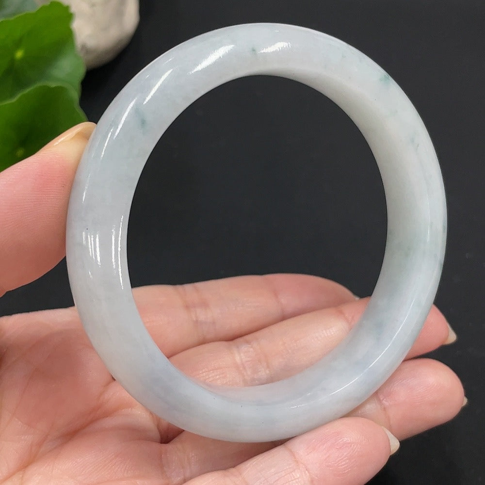Jadeite Round Bangle Size 57.4 Total Weight 63.155g