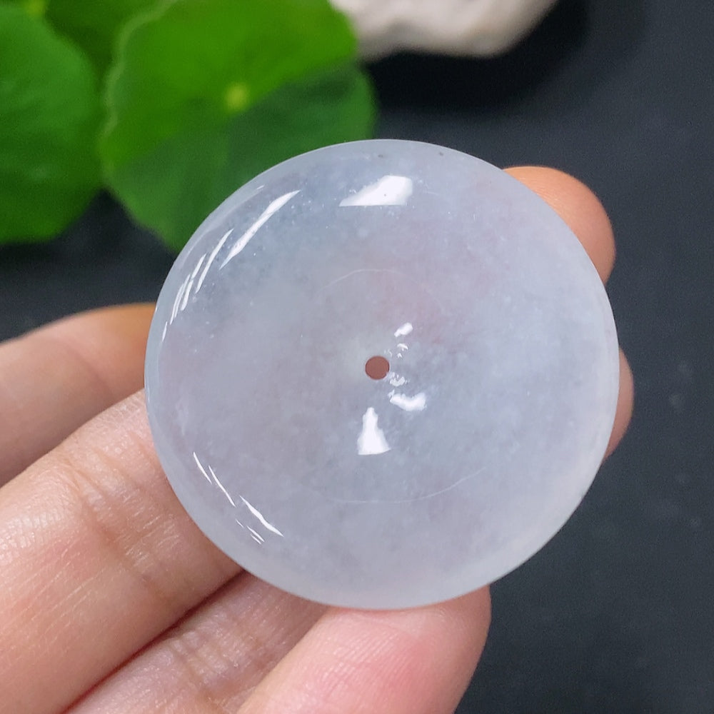 Jadeite Pendant Peace Buckle Total Weight Approximately 12.8g