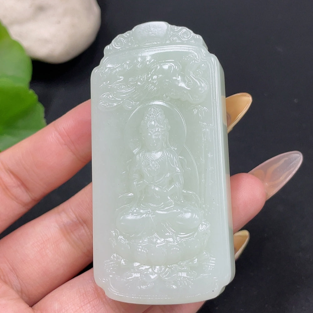 Hetian Jade Pendant Guanyin Total Weight About 66.5g