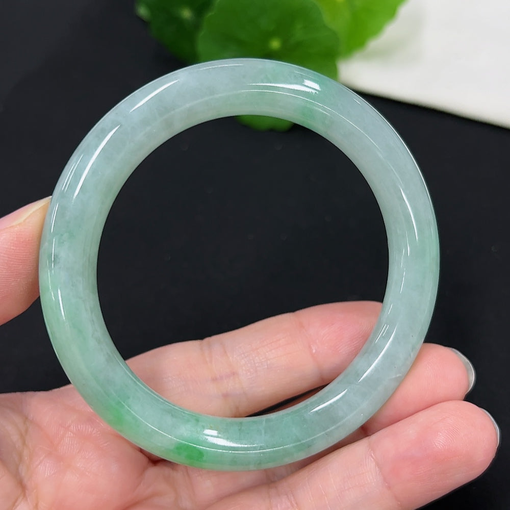 Jadeite Round Bangle Size 54.2 Total Weight Approx. 43.9g
