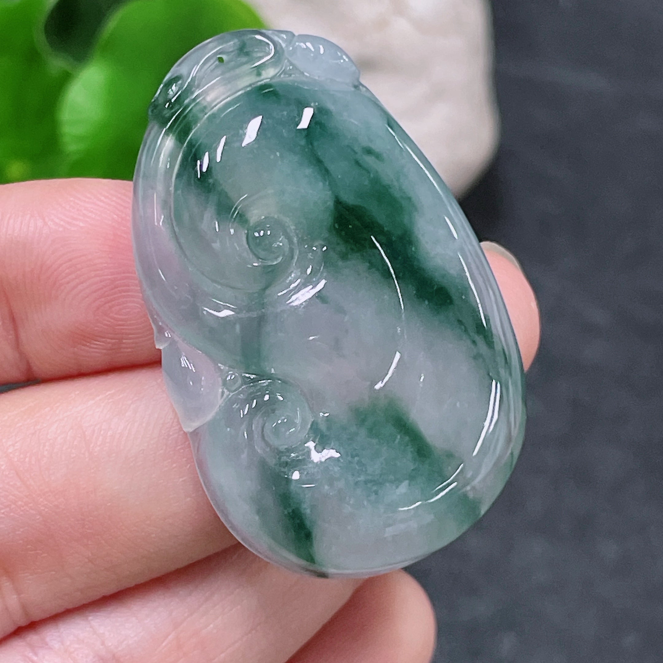 JadeitePendant Ruyi Total Weight Approx. 11.95g