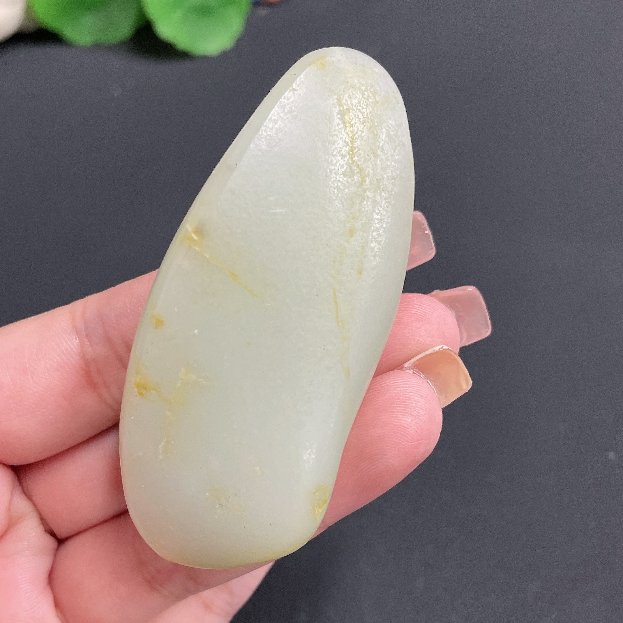 Hetian Jade Seed Material Pendant Guanyin Total Weight Approx. 66.03g Skin Color Origin Undetermined