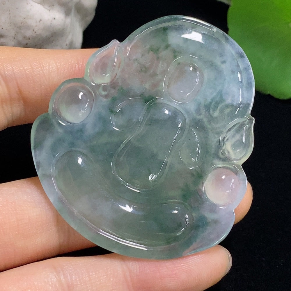 Jadeite Guanyin Pendant