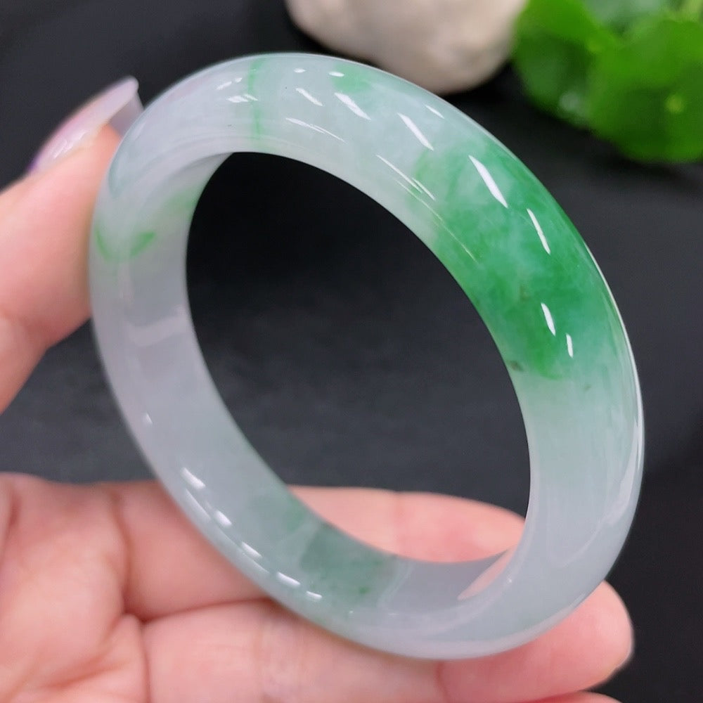 Jadeite Round Bangle Size 53.2 Total Weight Approx. 52.9g