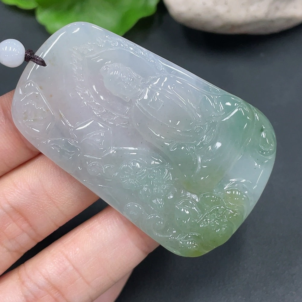 Jadeite Buddha Pendant Total Weight 28.657g