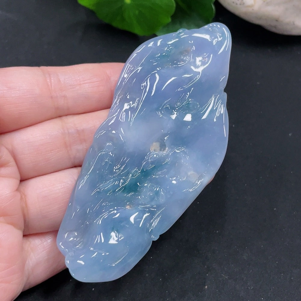 Jadeite Enlightenment Pendant | Huiliu Certified