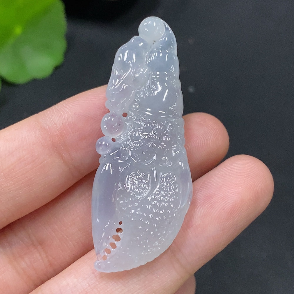 Jadeite Pendant Total Weight Approx. 10.5g Crab Claw