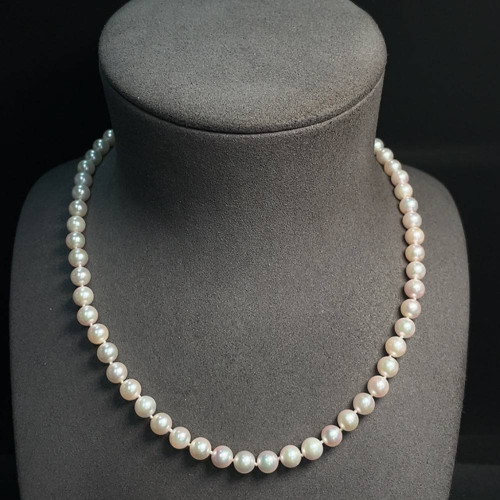 HUILIU HQ seawater pearl necklace with non-gold clasp, approximately 26.84g, featuring lustrous pearls on a elegant string.