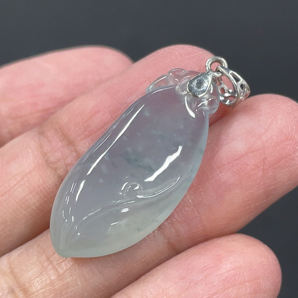 Jadeite Blessed Melon Pendant with Clasp, . | Huiliu Certified