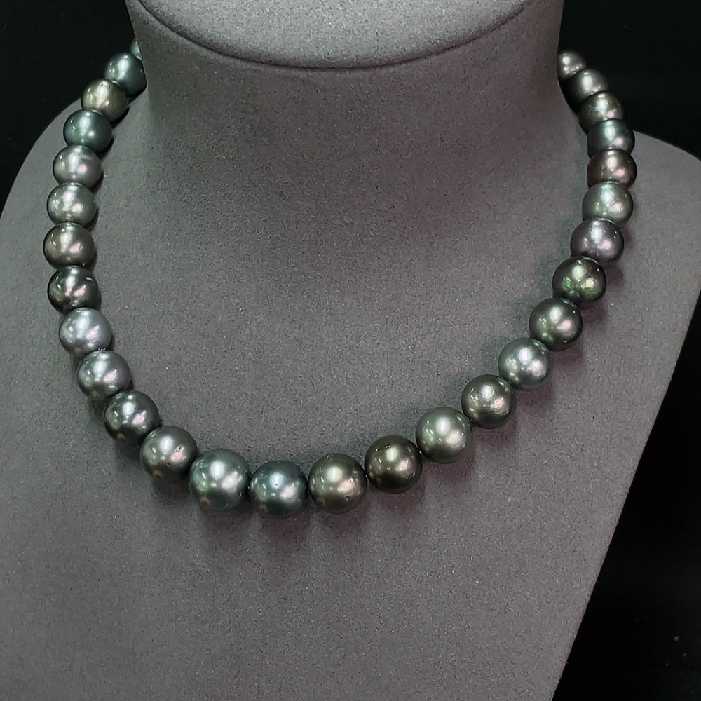 Seawater Pearl Necklace Non-Gold Total Weight Approx. 80.1g Size 11.1-13.4mm