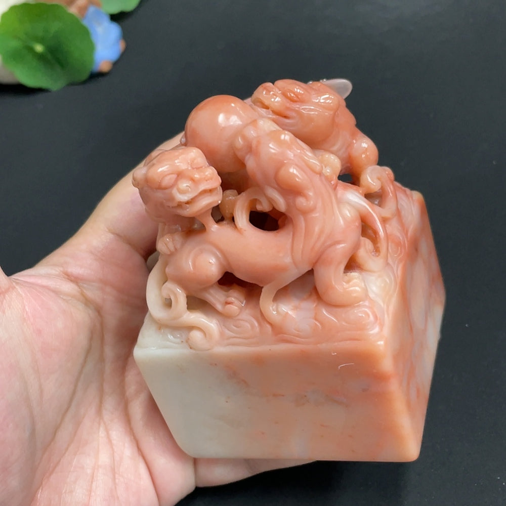 Laos Stone Auspicious Beast Seal