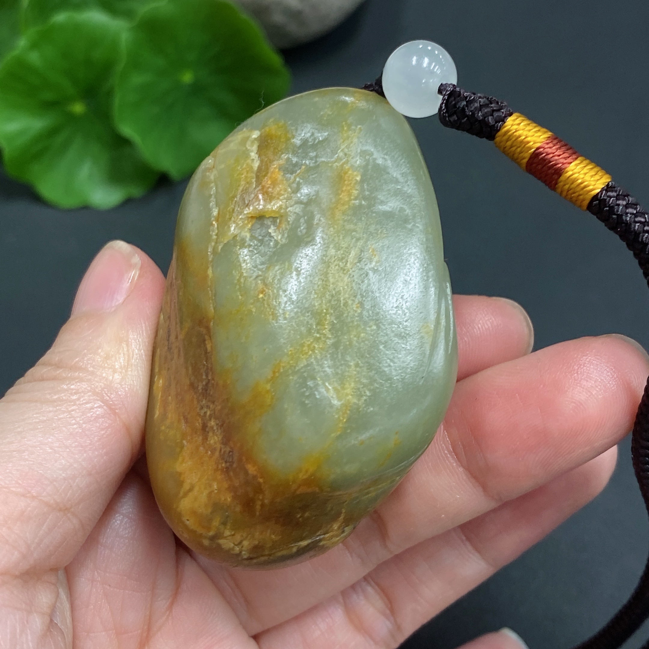 Hetian Jade Seed Material Handheld Piece - Landscape