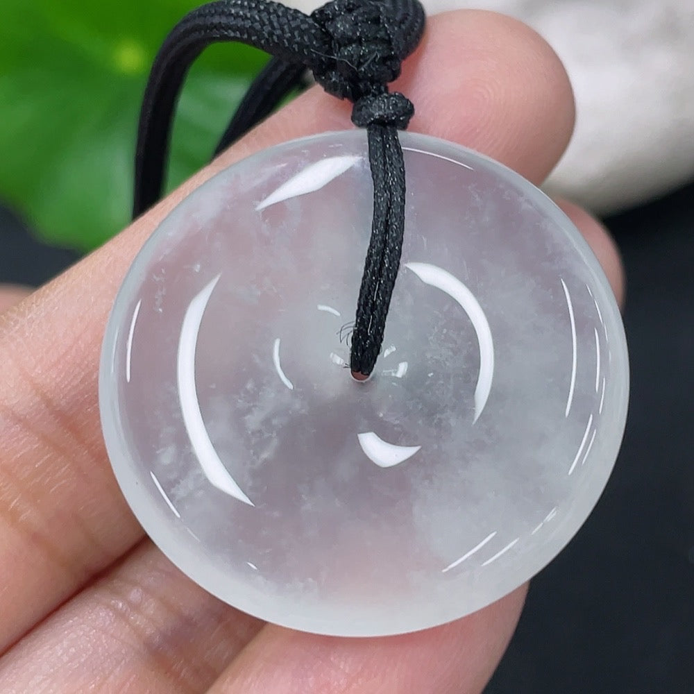 Jadeite Pendant Peace Knot Total Weight Approx. 10.75g Including Rope