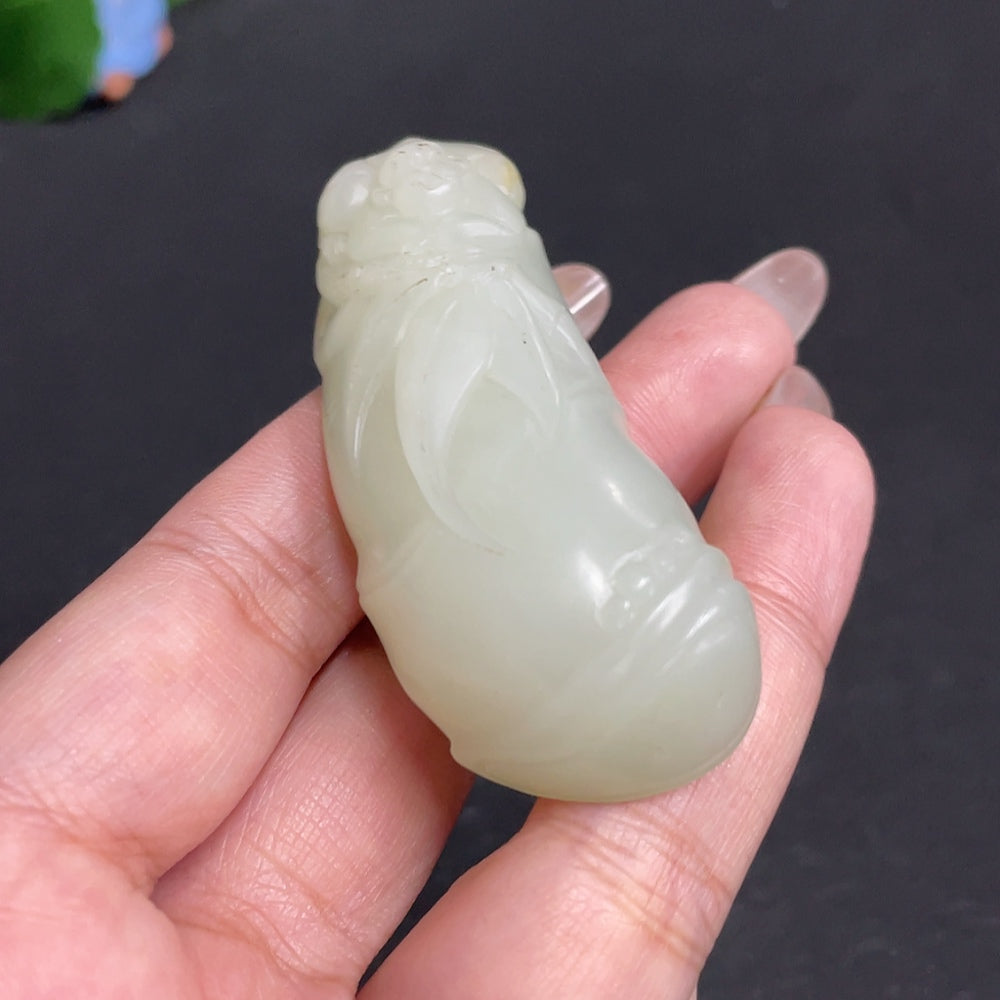 Hetian Jade Pendant, Continuous Ascend, Total Weight Approx. 52.7g, Undetermined Skin Color Origin