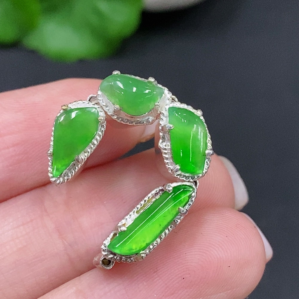 Jadeite Inlay Piece Non-Gold Inlay
