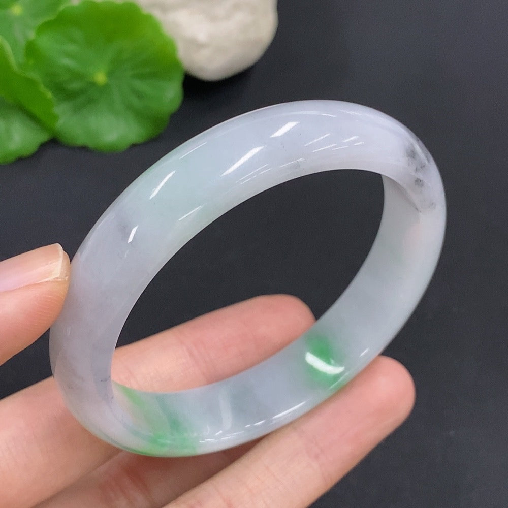 Jadeite Round Bangle Size 55mm Total Weight Approx. 47.1g