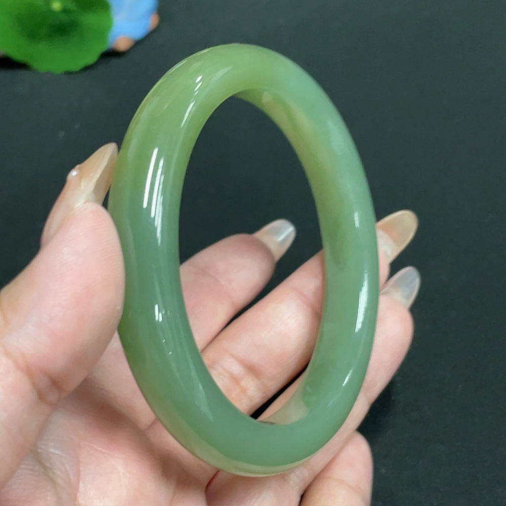 Hetian Jade Round Bracelet Size 59.9 Total Weight Approx. 55.4g