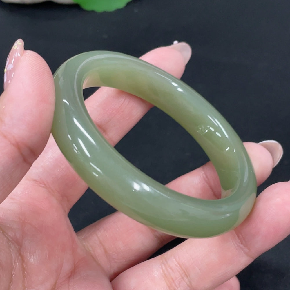 Hetian Jade Round Bracelet Size 54 Total Weight Approx. 47.2g