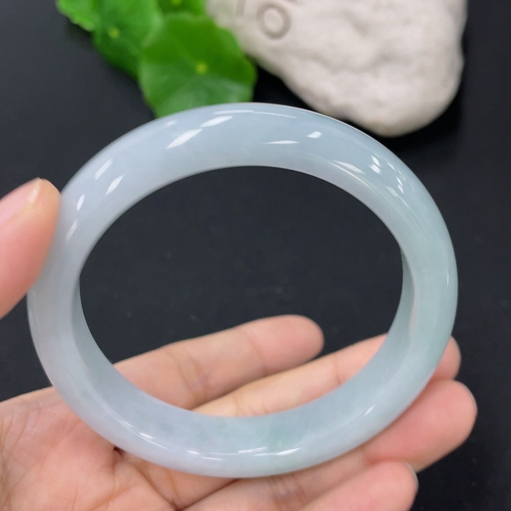 Jadeite Round Bangle Size 56mm Total Weight Approx. 53.38g