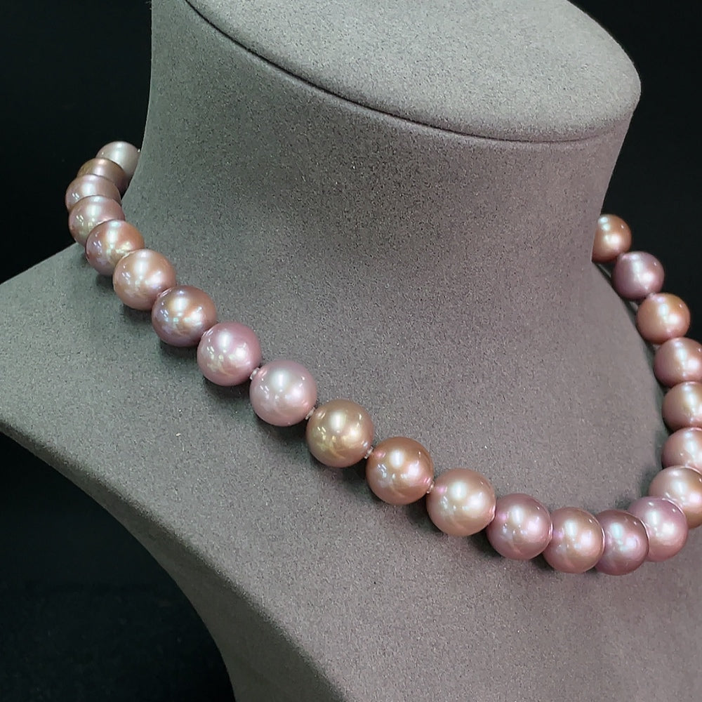 Pearl bead necklace non- . -14.1mm | Huiliu Certified