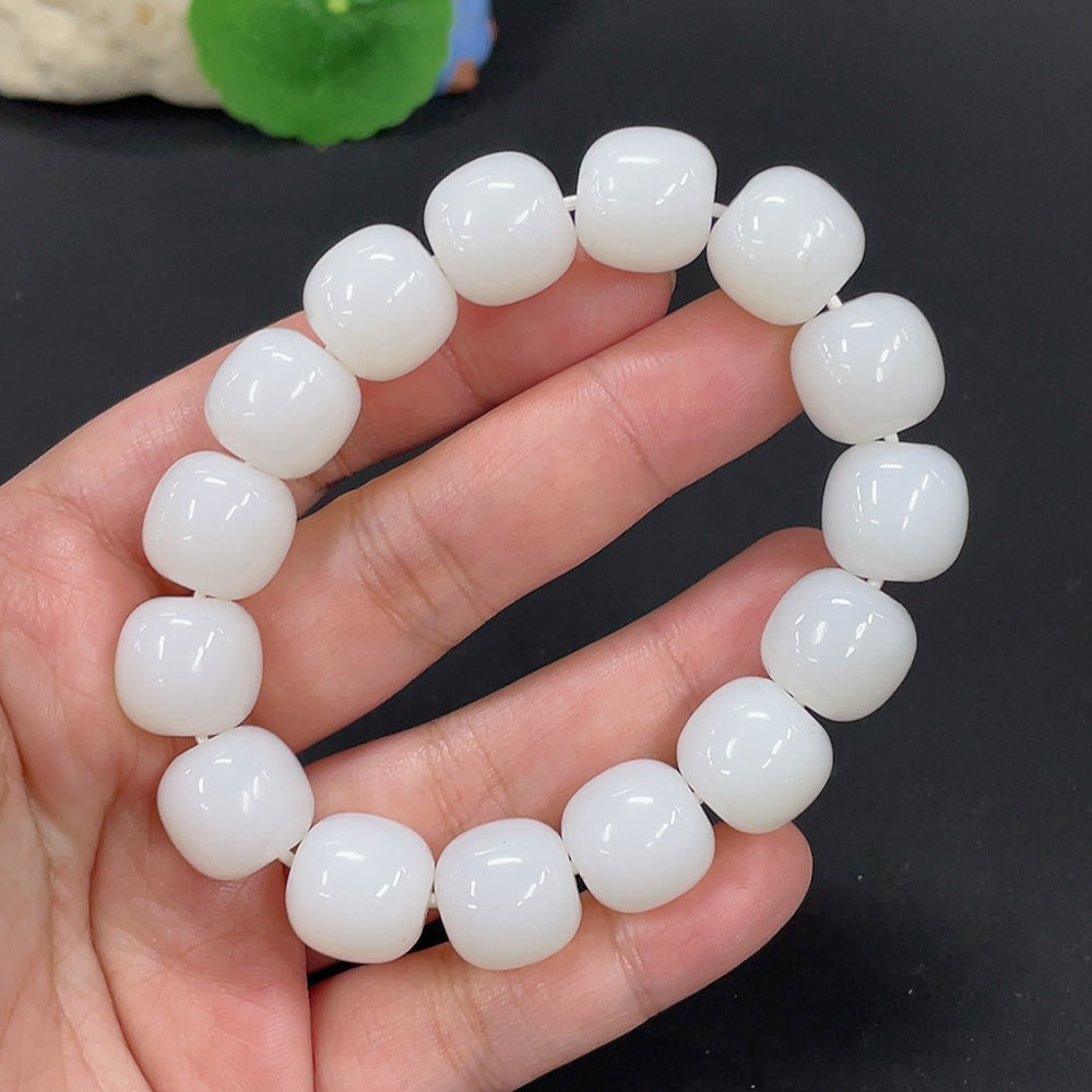 Hetian Jade Bracelet, approx. 13.8mm, total weight approx. 70g