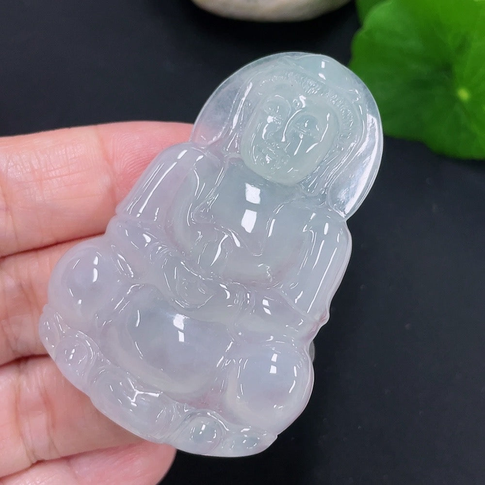 Jadeite Pendant Guanyin Total Weight Approx. 20.39g
