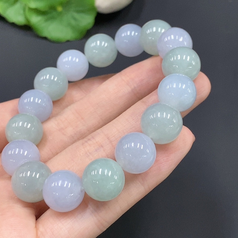 Jadeite Bead Necklace Approx. 12.6mm 55.672g