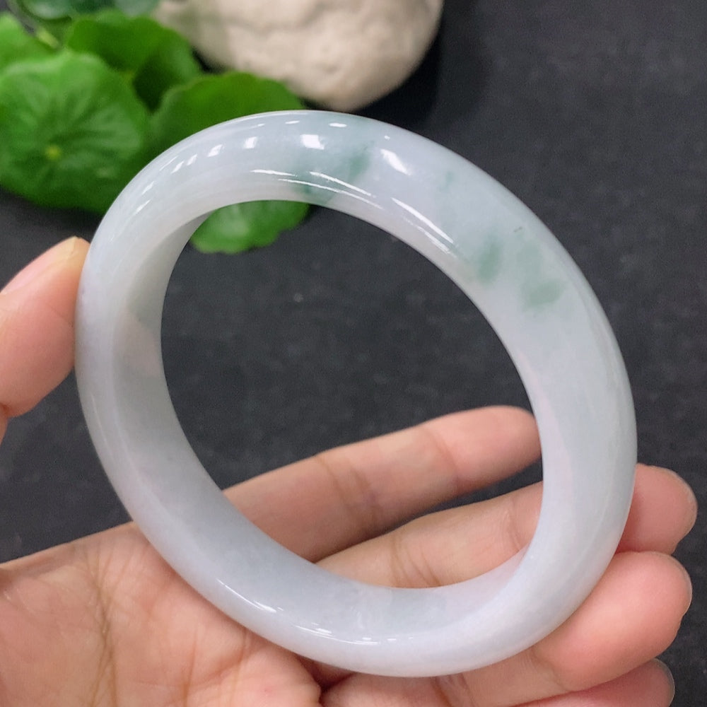 Jadeite Round Bracelet Size 57.3mm Total Weight Approx. 61.22g