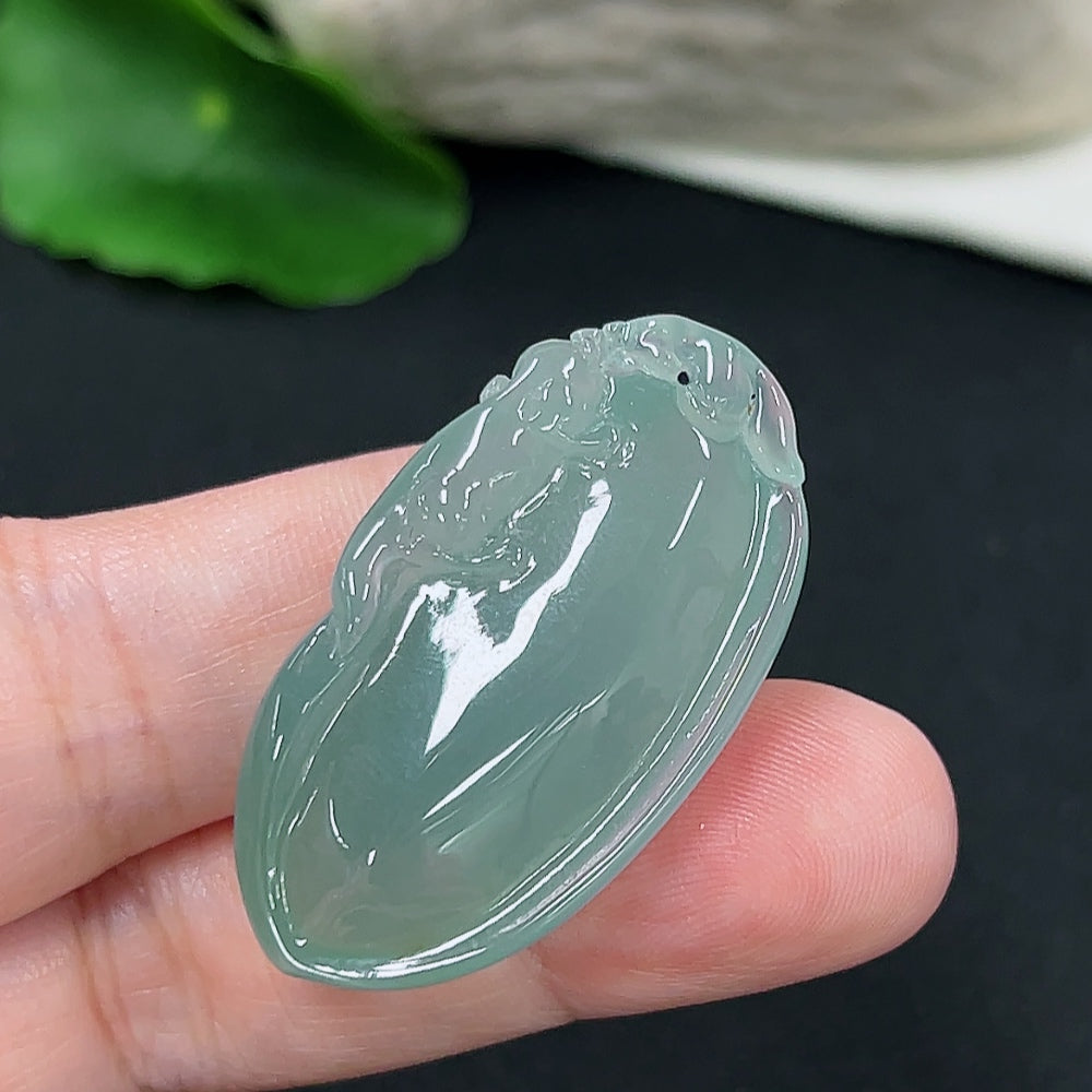 Jadeite Fu Shou Pendant
