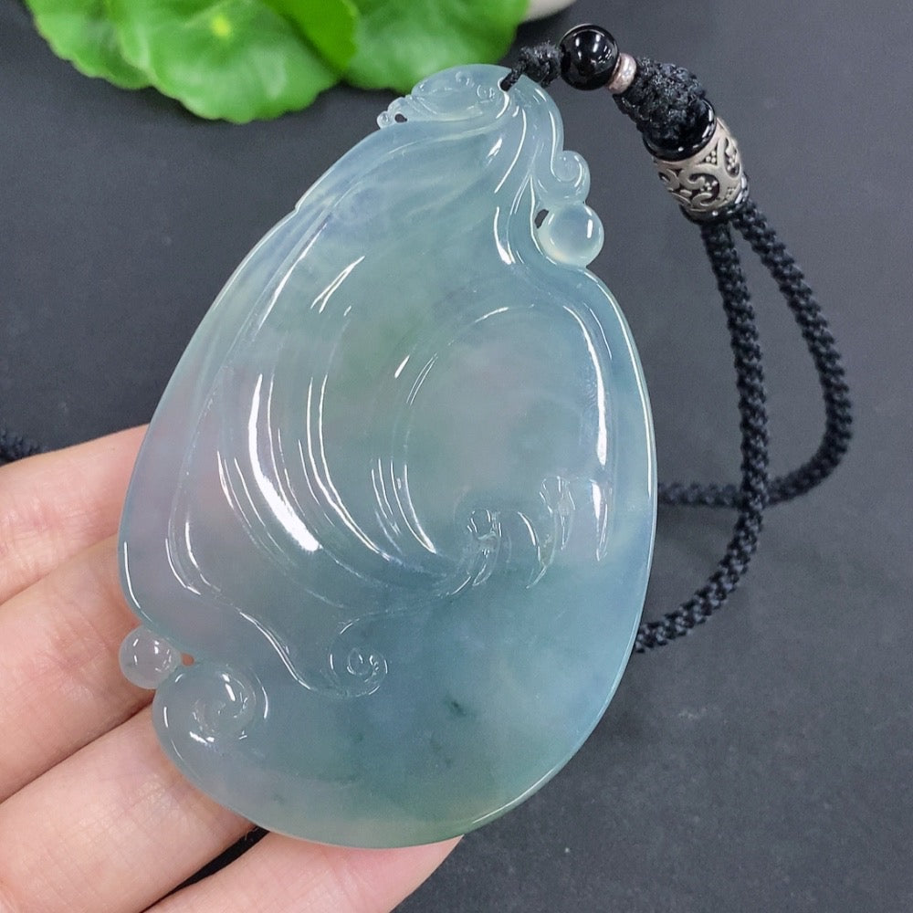 Jadeite Guanyin Pendant Total Weight Approx. 58.5g (including rope weight) with non-jadeite beads