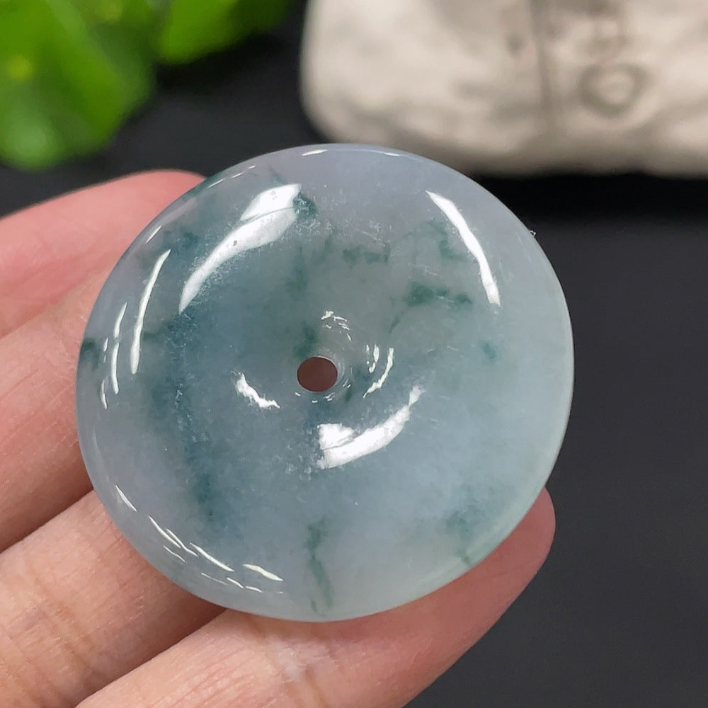 Jadeite Pendant Peace Buckle Approx 15.89g