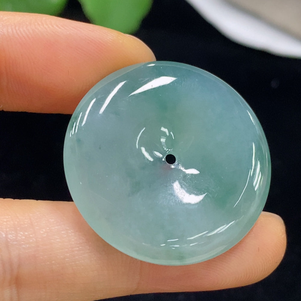 Jadeite Pendant Safety Buckle Total Weight Approx. 10.5g