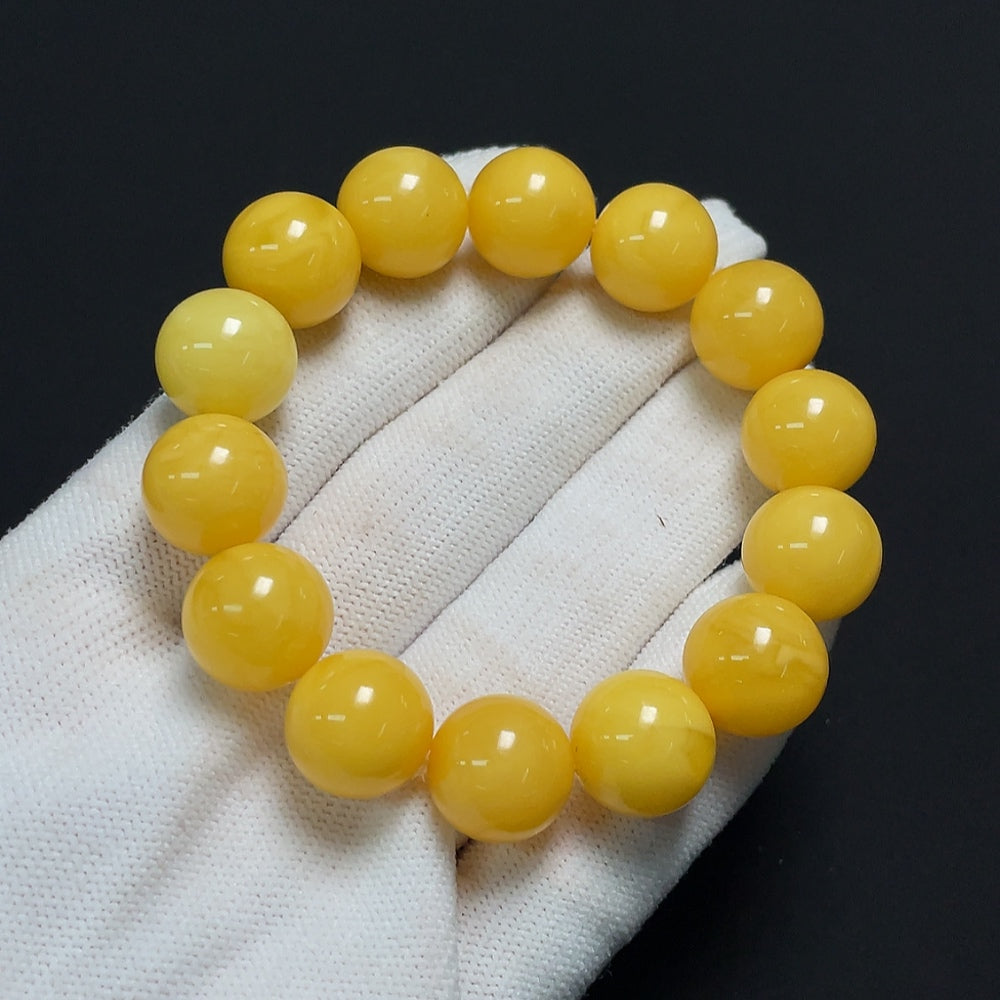 Amber Beeswax Bracelet