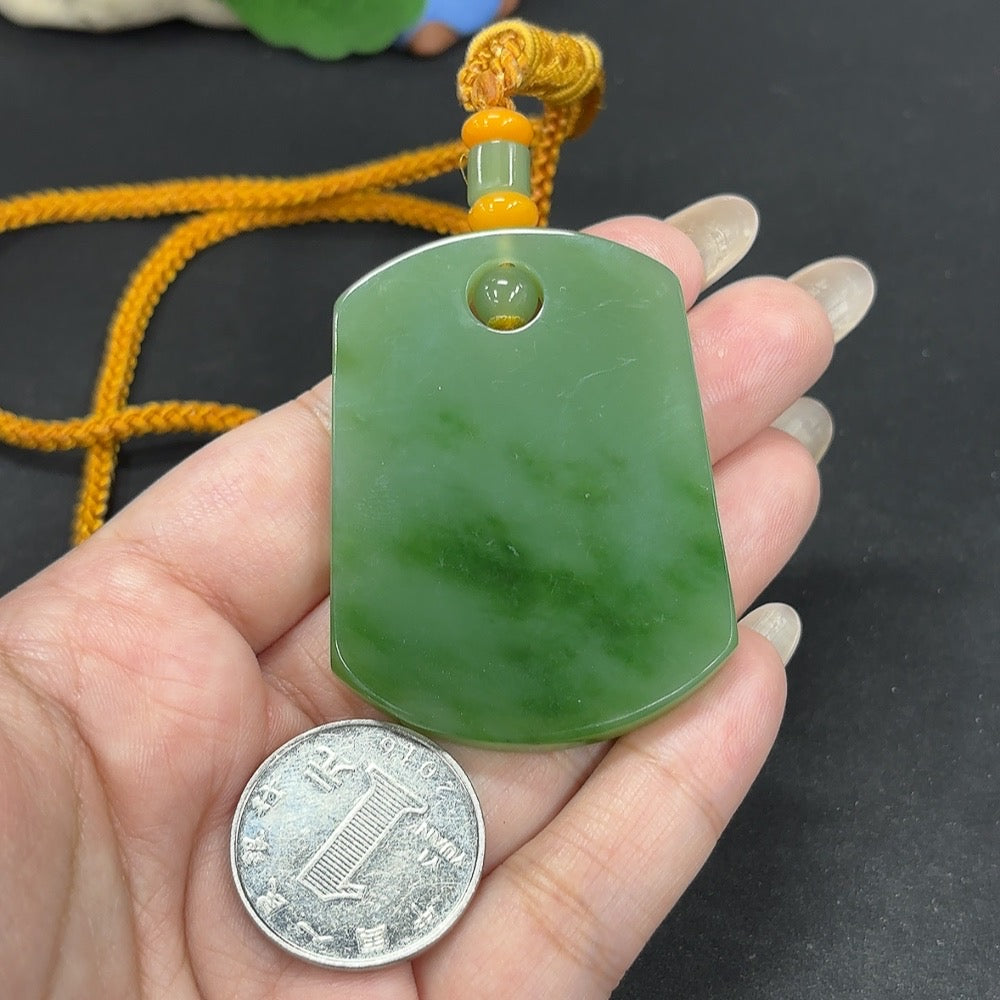 Hetian Jade Plain Pendant