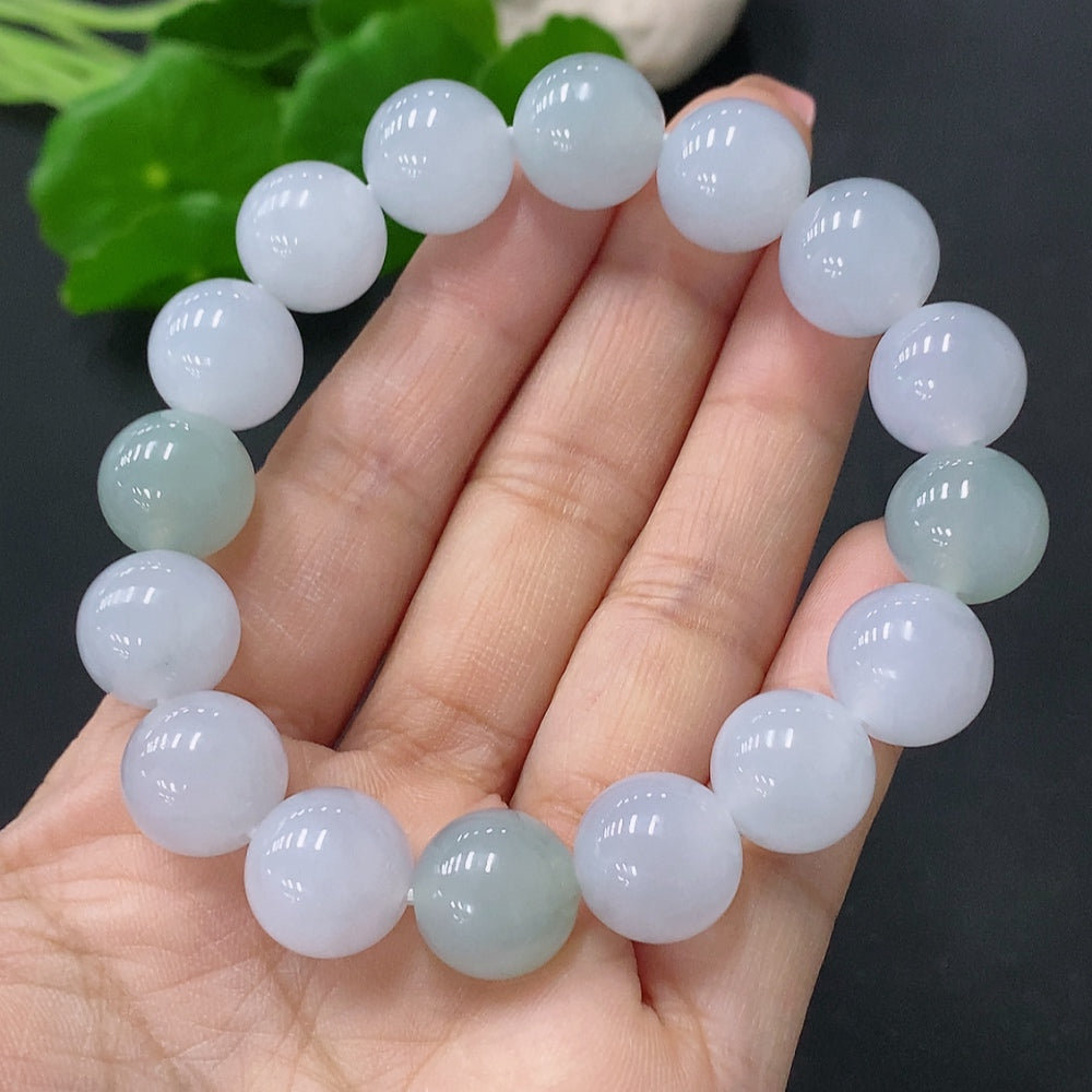 Jadeite Bracelet 12.3mm . . | Huiliu Certified