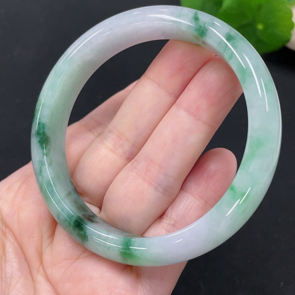 Jadeite Round Bangle Size 57.8 Total Weight Approx. 53.4g