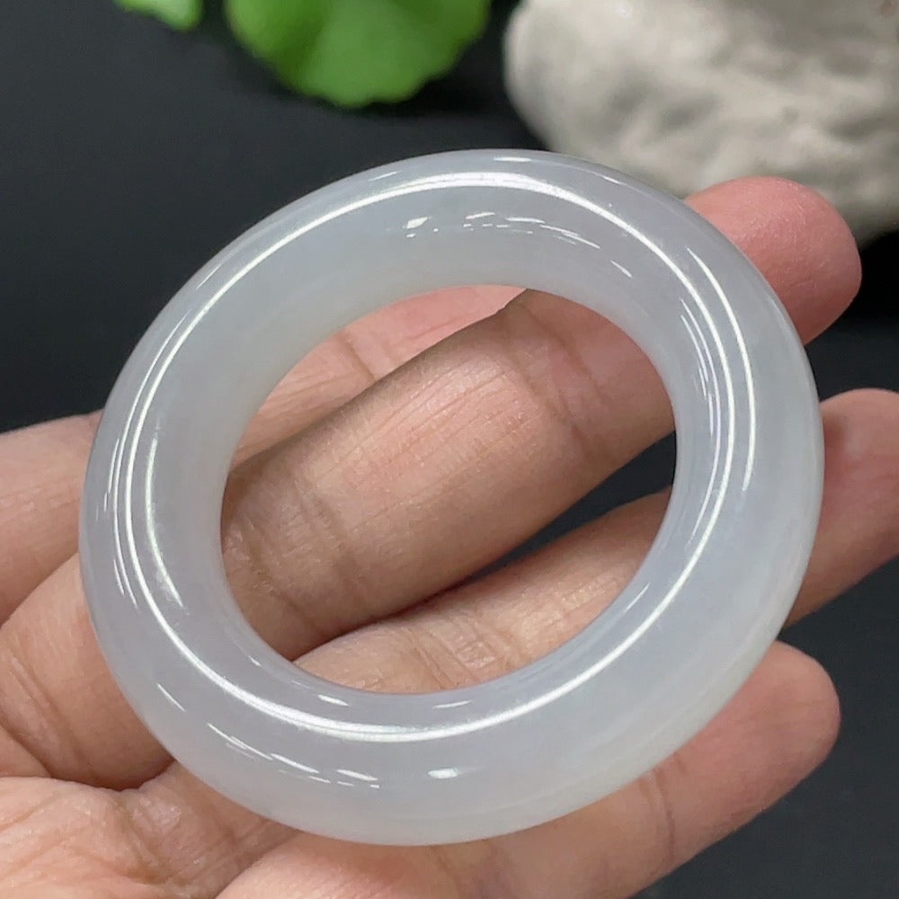 Jadeite Safety Ring Pendant Total Weight Approx. 32.76g
