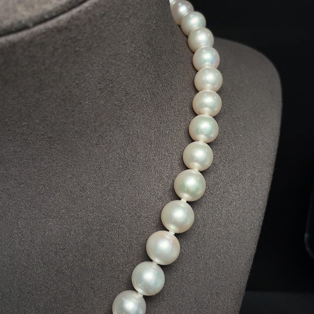 Pearl Necklace Suspected Gold-Plated Total Weight Approx. 56.59g Stone Size 10mm