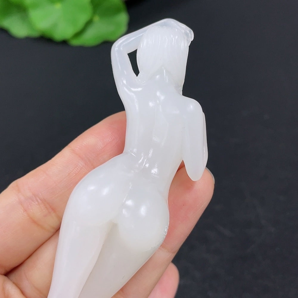 Hetian Jade pendant necklace by HKHQ featuring a traditional design with intricate craftsmanship, showcasing a beautiful jade stone.
