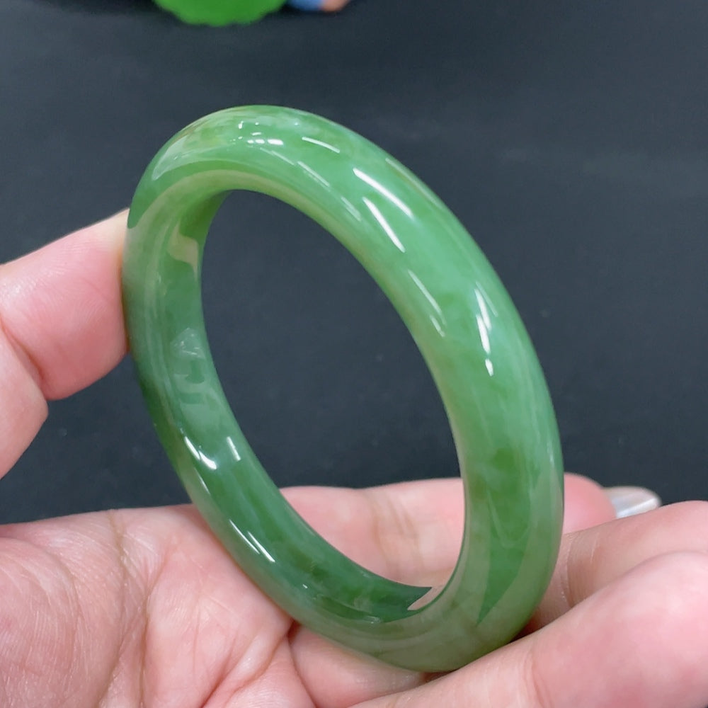 Hetian Jade Round Bracelet Size 53.2 Total Weight Approx. 44.4g
