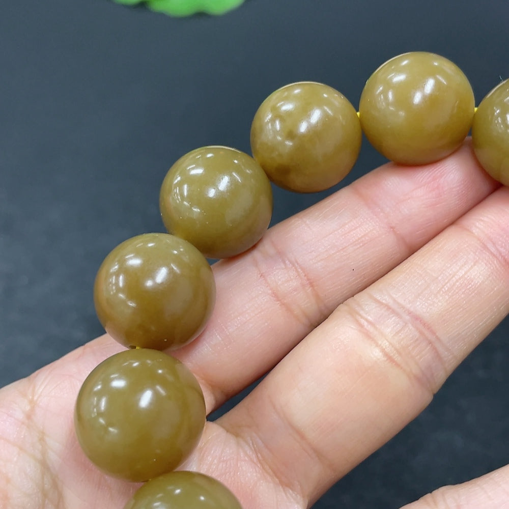 Hetian Jade Bracelet, Approx. 15.9mm, Total Weight Approx. 89.6g