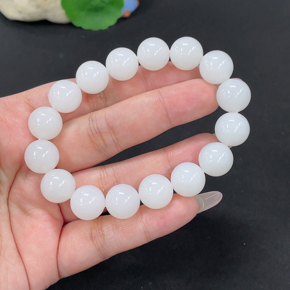 Hetian Jade Bracelet, Approx. 12.5mm, Total Weight Approx. 50.7g