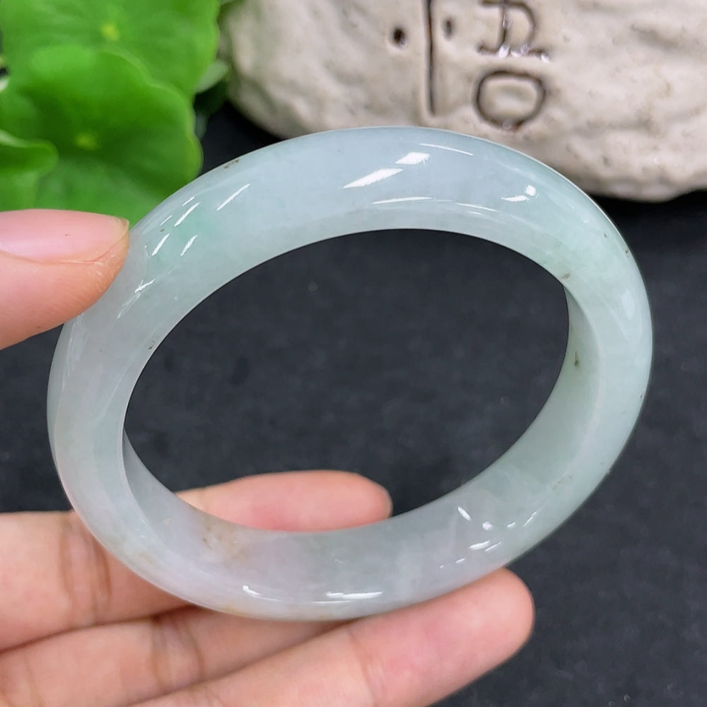 Jadeite Round Bangle Size 55.6 Total Weight Approx. 57.01g